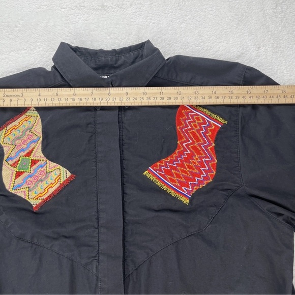 VTG Gerard By Pege Shirt Womens Small Southwest Aztec Long Sleeve Western Cowboy - Picture 8 of 12